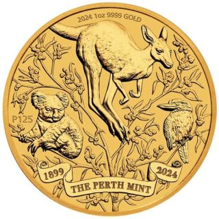 Gold-Jubiläumsmünze 125 JAHRE PERTH MINT 1 oz AUSTRALIEN 2024