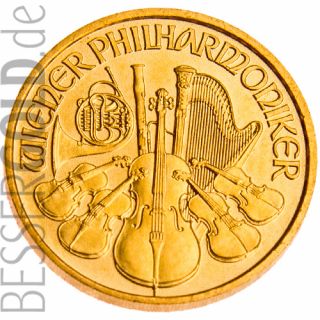 Wiener Philharmoniker • 1/10 Feinunze Gold • 999,9/1000 • (Münze Österreich) • Orgelseite