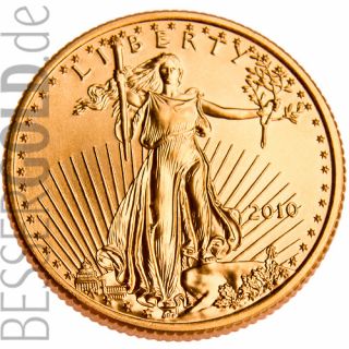 American Eagle • 1/4 Feinunze Gold • 916,67/1000 • (USA) •  Adler-Seite