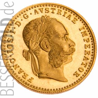 1 Dukaten Goldmünze Österreich - Portraitseite - 265px