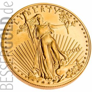 American Eagle • 1 Feinunze Gold • 916,67/1000 • (USA) •  Adler-Seite • aktueller Jahrgang - 265 px