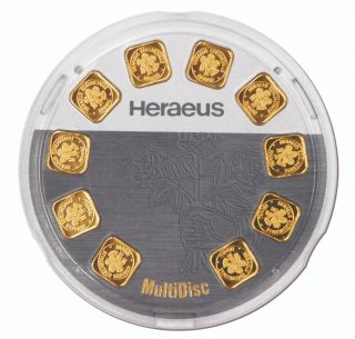 Heraeus Multicard 10x1g Feingold - Vorderseite 265px