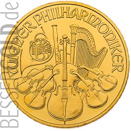 Wiener Philharmoniker • 1 Feinunze Gold • 999,9/1000 • (Münze Österreich) - Instrumentenseite 500px