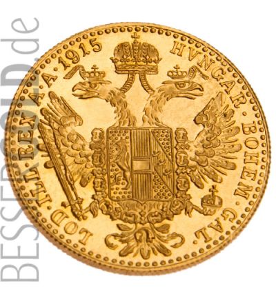 1 Dukaten Goldmünze Österreich - Portraitseite - 265px