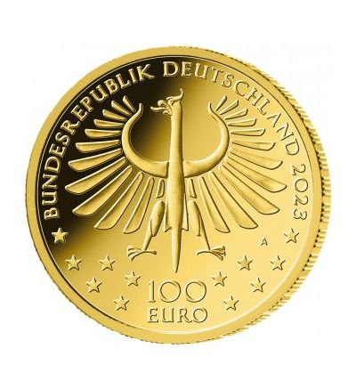 Goldmünze 100 EUR EURO 1/2 oz FAUST - Meisterwerke dt. Literatur 