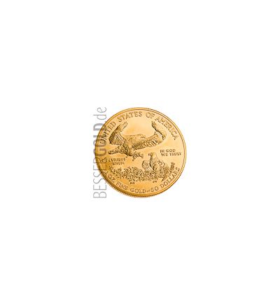 American Eagle • 1 Feinunze Gold • 916,67/1000 • (USA) •  Adler-Seite
