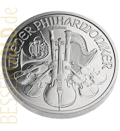 Wiener Philharmoniker • 1 Feinunze Silber • 999/1000 • (Österreich) • Instrumenten-Seite 265 px