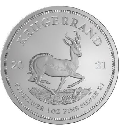 Silbermünze KRUGERRAND 1 oz Südafrika akt. Jahrgang
