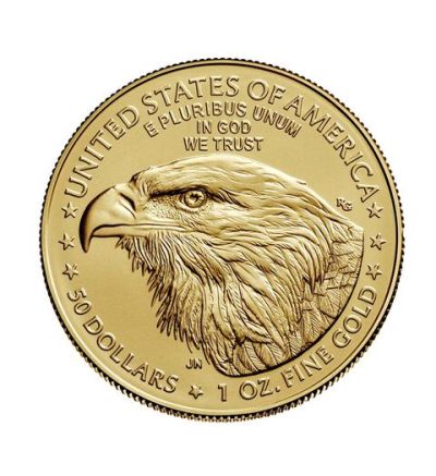 American Eagle • 1 Feinunze Gold • 916,67/1000 • (USA) •  Adler-Seite • aktueller Jahrgang - 265 px