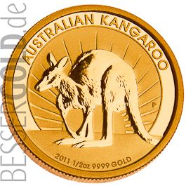 Kangaroo / Nugget • 1 Feinunze Gold • 999,9/1000 • (Kanada) • Känguruh-Seite