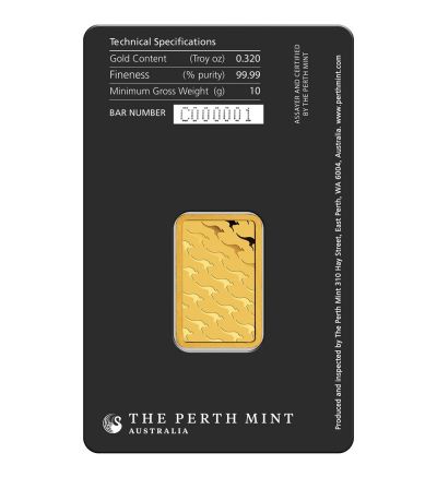 Goldbarren 10 g PERTH MINT Australien