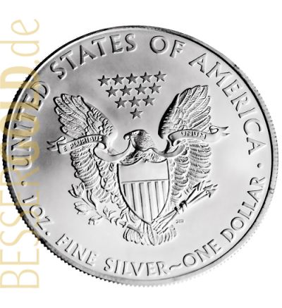 American Eagle • 1 Feinunze Silber • 999/1000 • (USA) • Eagle-Seite - 265 px