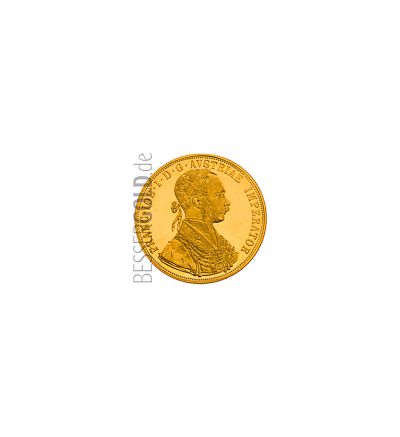 4 Dukaten Goldmünze Österreich - Portraitseite - 265px
