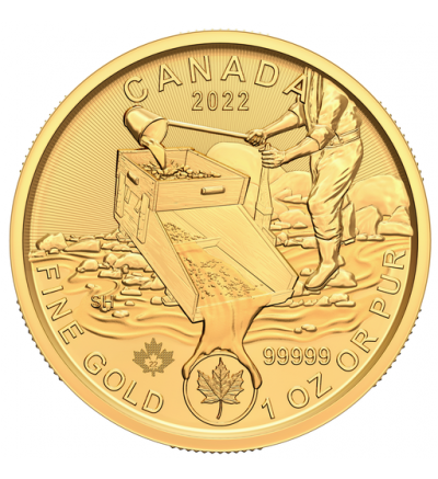 Goldmünze Klondike Goldwäsche 1 oz Kanada 2022