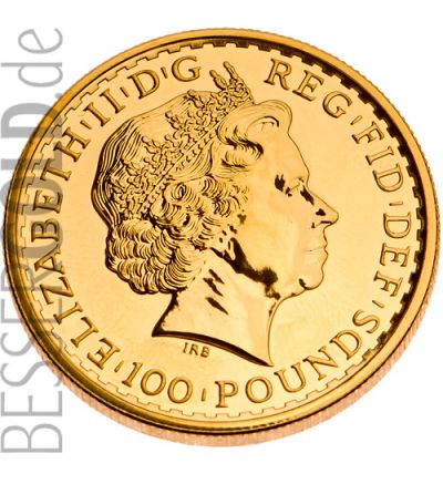 Britannia • 1 Feinunze Gold • 916,67/1000 • Portrait (Großbritannien) - 265 px